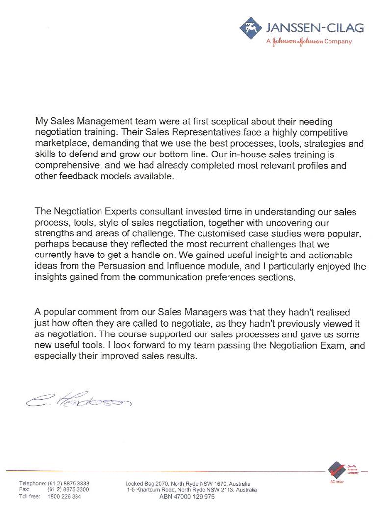 Client Testimonial