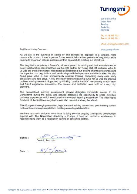 Client Testimonial