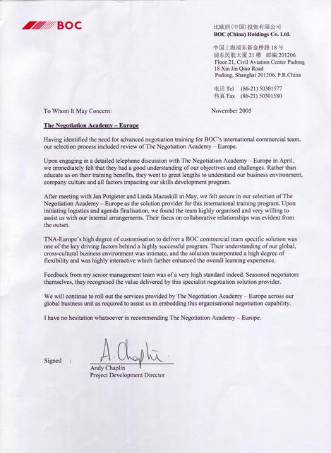 Client Testimonial